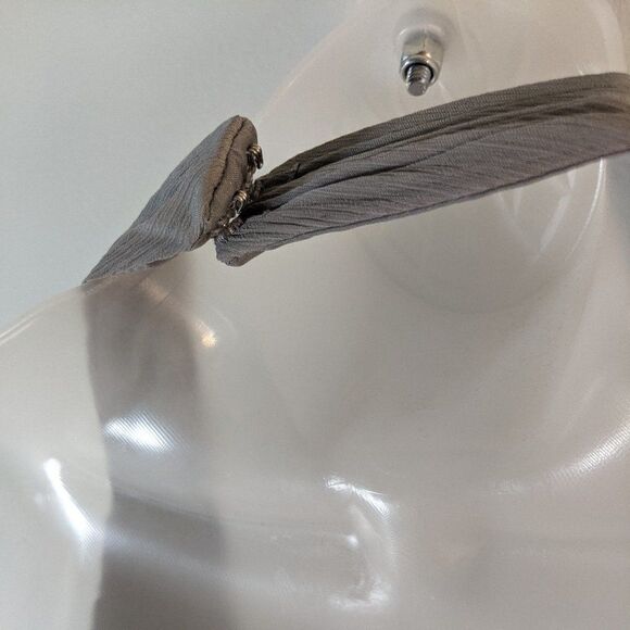 Davids Bridal Bridesmaid Prom Formal Soft Halter Crinkle Chiffon Lined Dress 8 - Picture 8 of 12